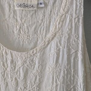 Cream Colored Linen Dress